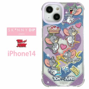 iPhone14 タフィー x SKINNYDIP TPU クリアケース ケース カバー スキニーディップ ラメ ホログラム ソフトケース 透明 キャラクター グ