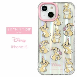 iPhone15 ディズニー ミスバニー x SKINNYDIP TPU クリア ケース カバー スキニーディップ ソフトケース クリアケース キャラクター グッ