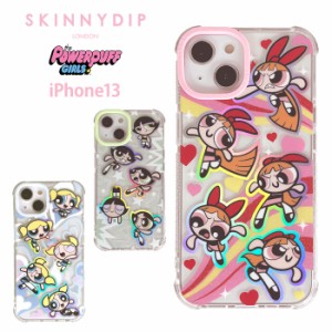 メール便 iPhone13 パワーパフガールズ x SKINNYDIP TPU クリア ケース カバー スキニーディップ ソフト ソフトケース クリアケース 透明