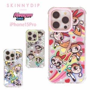 iPhone15Pro パワーパフガールズ x SKINNYDIP TPU クリア ケース カバー スキニーディップ ソフト ソフトケース クリアケース かわいい 