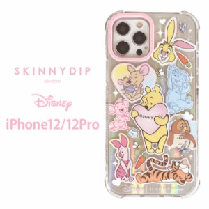 iPhone12 iPhone12Pro ディズニー くまのプーさん x SKINNYDIP TPU クリア ケース カバー スキニーディップ ソフト ソフトケース クリア