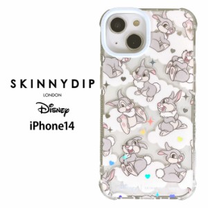 iPhone14 ディズニー ベビー とんすけ x SKINNYDIP TPU クリア ケース カバー スキニーディップ ソフト ソフトケース クリアケース 透明 