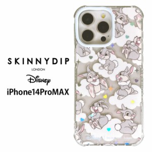 メール便 iPhone14ProMax ディズニー ベビー とんすけ x SKINNYDIP TPU クリア ケース カバー スキニーディップ ソフト ソフトケース ク