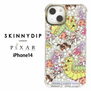 メール便 iPhone14 ディズニー ピクサー バグズライフ x SKINNYDIP TPU クリア ケース カバー スキニーディップ ソフトケース クリアケー