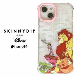 iPhone14 ディズニー ライオンキング x SKINNYDIP TPU クリア ケース カバー スキニーディップ ソフトケース クリアケース かわいい キャ