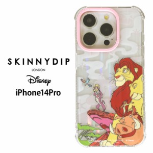 メール便 iPhone14Pro ディズニー ライオンキング x SKINNYDIP TPU クリア ケース カバー スキニーディップ ソフトケース クリアケース 