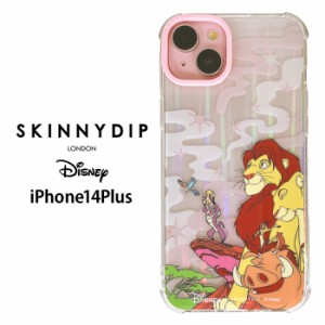 iPhone14Plus ディズニー ライオンキング x SKINNYDIP TPU クリア ケース カバー スキニーディップ ソフトケース クリアケース かわいい 