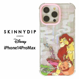 iPhone14ProMax ディズニー ライオンキング x SKINNYDIP TPU クリア ケース カバー スキニーディップ ソフト ソフトケース クリアケース 