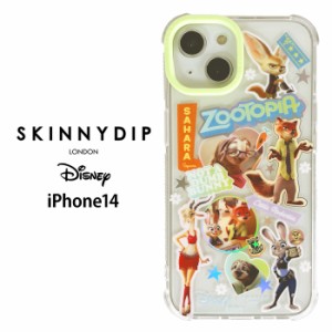 iPhone14 ディズニー ズートピア x SKINNYDIP TPU クリア ケース カバー スキニーディップ ソフト ソフトケース クリアケース 透明 キャ