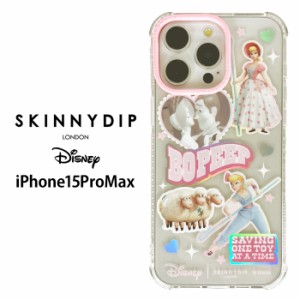 メール便 iPhone15ProMax ディズニー トイストーリー ボー・ピープ x SKINNYDIP TPU クリア ケース カバー スキニーディップ ソフトケー