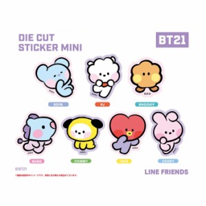 エンスカイ BT21 minini ダイカット ステッカー ミニ ensky RJ SHOOKY MANG KOYA CHIMMY TATA COOKY シール LINE FRIENDS コレクションシ