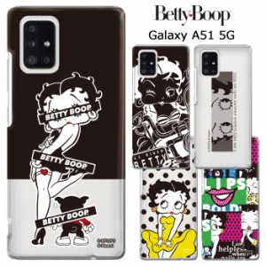 Galaxy A51 5G ベティ・ブープ クリア ケース カバー ハード ハードケース クリアケース キャラクター ベティちゃん BETTYBOOP ベティー 