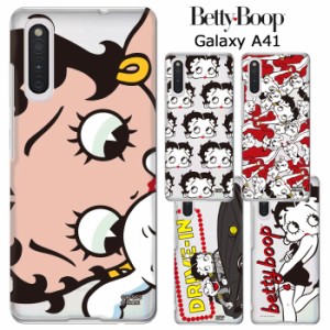 Galaxy A41 ベティ・ブープ クリア ケース カバー ハード ハードケース クリアケース キャラクター ベティちゃん BETTYBOOP ベティー ベ