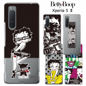 Xperia 5 II ベティ・ブープ クリア ケース カバー ハード ハードケース クリアケース キャラクター グッズ ベティちゃん BETTYBOOP ベテ