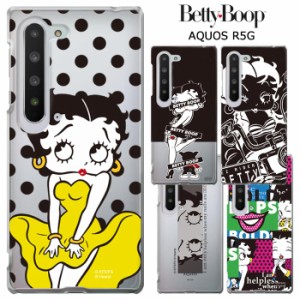 AQUOS R5G ベティ・ブープ クリア ケース カバー ハード ハードケース クリアケース キャラクター グッズ ベティちゃん BETTYBOOP ベティ