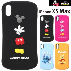 メール便 iPhone XS MAX ディズニー シリコンケース キャラクター ソフトケース ソフト シリコン ケース グッズ ミッキー ミニー スティ