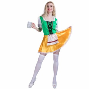 ハロウィン衣装 大人用 女性用 ビール祭り コスプレ 農場 コスチューム アリス メイド服 ハロウィン 衣装 牧場 レディース ガールズ ハロ