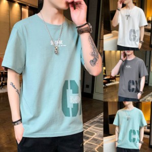 メンズＴシャツ 綿 半袖 男 夏 ｔシャツ ゆったり オシャレ 半袖ｔシャツ