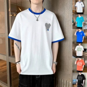 メンズＴシャツ 半袖 男 夏 ｔシャツ ゆったり オシャレ 半袖ｔシャツ