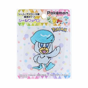 稲垣服飾 ポケットモンスター ポケモン シール ワッペン クワッス シール  アイロン 接着 両用 タイプ POW003