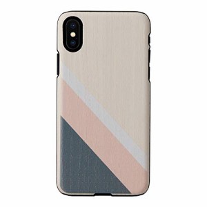 Man&Wood iPhone iPhone XS/X ケース 天然木 Pink Suitマンアンドウッド ピンクスーツ5.8インチ アイフォン