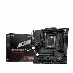 MSI マザーボード PRO B650M-A WIFI AMD Ryzen 7000 シリーズAM5対応B650チップセット搭載 micro-A