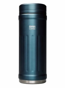 シービージャパンCB JAPAN 水筒 直飲み 真空断熱 2層構造 テフロン加工 ブルー 410ml カフア コーヒー ボトル QAHWA