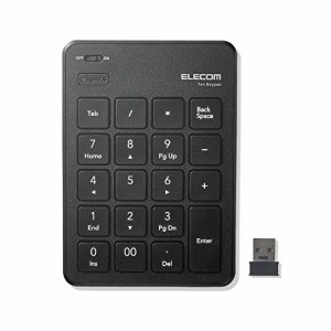 エレコム USB-A テンキー ワイヤレスレシーバー付属 パンタグラフ 薄型 ブラック TK-TDP019BK