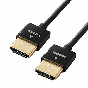 エレコム HDMI ケーブル 1m 4K×2K対応 スーパースリム ブラック CAC-HD14SS10BK