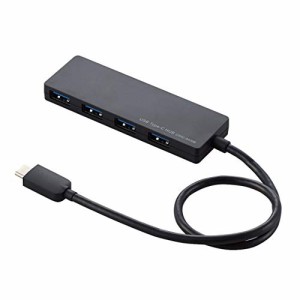 エレコム usbハブ USB3.1 Gen1 Type-C Aメス4ポート バスパワー 30cmケーブル MacBook/iPad/Surfac