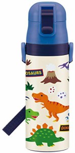 スケーターSkater 子供用 ステンレス 水筒 直飲み 470ml ディノザウルス 子供に優しい軽量タイプ 男の子 保冷専用 恐竜 water