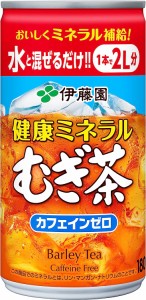 伊藤園　健康ミネラルむぎ茶 希釈用缶 180g×60本　送料無料　麦茶