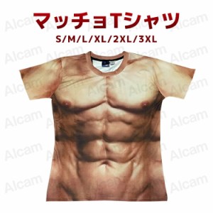 マッチョ コスプレ Tシャツ 筋肉 ムキムキ マッスルＴシャツ 筋肉シャツ 筋肉Tシャツ 腹筋Tシャツ 男の裸 面白 半袖 トップス 半袖 Tシャ