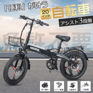 新品 電動アシスト折り畳み自転車 20インチ コンパクト おりたたみ自転車 電動アシスト自転車 型式認定 シマノ製7段変速 公道走行可能 お