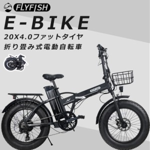 【1年保証】電動アシスト自転車 20インチ ファットバイク モペットバイク 3WAYモード 折り畳み式 20inch E-bike 500Wモーター LCDディス