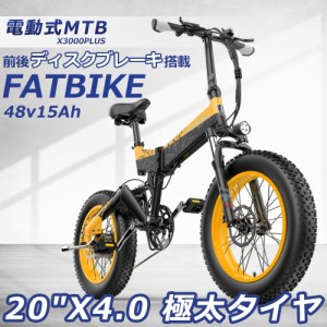 【公道走行可能】20インチ 電動自転車 ファットバイク 電動 折りたたみ自転車 20インチ フル電動自転車 20インチ 折り畳み自転車 MAX速度