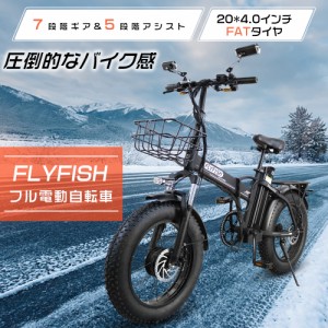 フル電動自転車 アクセル付き 電動自転車 20インチ ファットバイク 20インチ おしゃれ 電動自転車 極太タイヤ 自転車 おしゃれ 折りたた