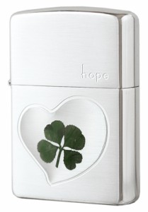 Zippo ジッポライター 本物四つ葉のクローバー シルバー（Hope）