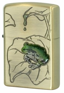 Zippo ジッポライター 蛙 かえる 真鍮古美