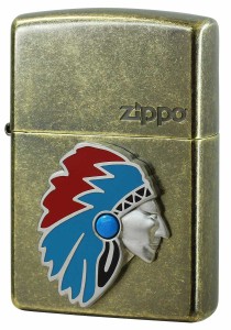 Zippo ジッポライター ネイティブアメリカン メタル Native Americans Metal 真鍮バレル 63500298 プレゼント 贈り物 男性 かっこいい メ