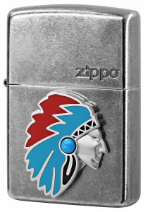 Zippo ジッポライター Native Americans Metal ネイティブアメリカン メタル Niバレル 63490398 メール便可