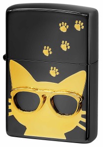 Zippo ジッポライター Love Cat 猫が大好き サングラス ゴールド BdCAT-GD