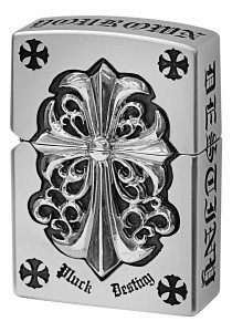 Zippo ジッポライター Full Metal Jacket CROSS フルメタルジャケット クロス シルバー 2FMJN-CRS20