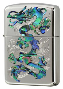 Zippo ジッポライター ARMOR SHELL アーマー 貝貼り　 龍　162KB-RYSP