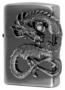 Zippo ジッポライター Dragon Side Metal 龍サイドメタル 2 ニッケル古美 DS-Ni