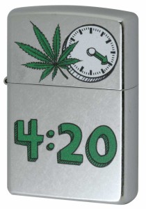 Zippo ジッポライター Marijuana Leaf Series マリファナ 4時20分 Z207-112477 メール便可