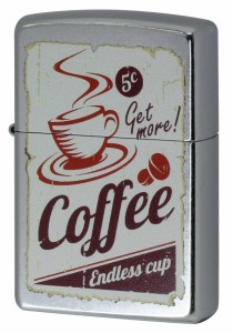 Zippo ジッポライター ＃207 Emboss printing Coffee コーヒー EP-KF メール便可