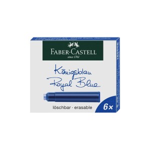 ファーバーカステル Faber Castell デザイン万年筆用 カートリッジインク 6本入り 即日 メール便可