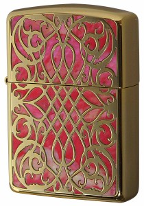 Zippo ジッポライター アーマー シェル 貝 アラベスク 唐草 インレイ 象嵌 ゴールド Armor Shell Arabesque 1201S697 プレゼント 贈り物 