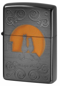 Zippo ジッポライター Moonlight Lovers cats ムーンライトラバーズ ネコ B 1201S617 メール便可